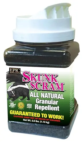 EPIC Skunk Scram All Natural Granular Repellent shaker bottle