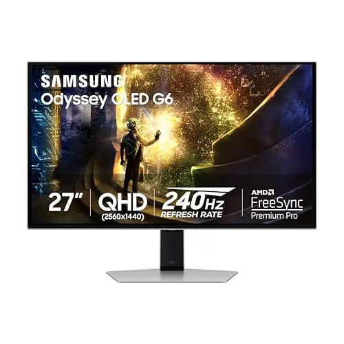 Samsung 27-inch Odyssey OLED G6 gaming monitor