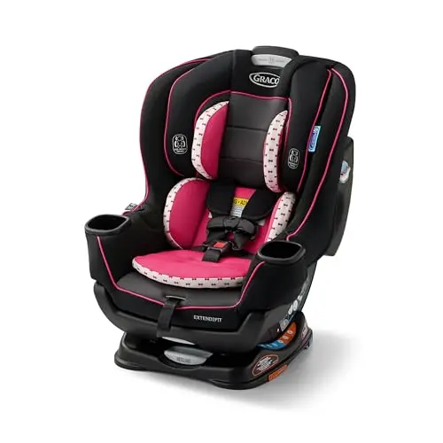 Graco Extend2Fit convertible car seat in Kenzie color with extended legroom panel