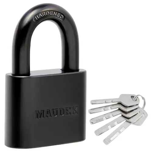 Maudex PBK50 weather-resistant padlock with 5 keys