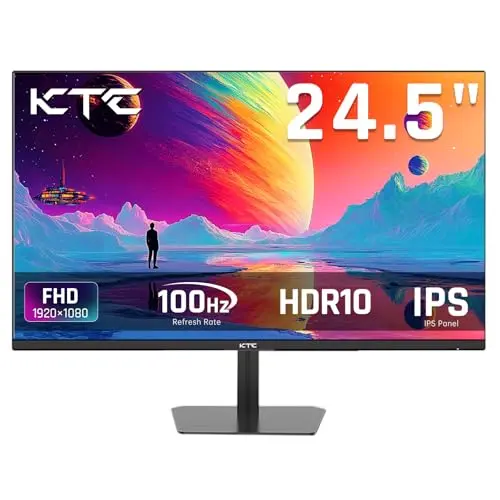 KTC 24.5-inch IPS computer monitor with sturdy stand