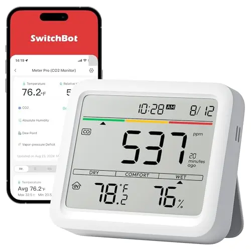 SwitchBot Meter Pro CO2 Detector with large display