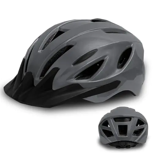 AISSTXOER bike helmet in Titanium color with detachable visor