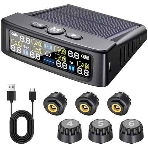 LETOURWM M12-3 tire pressure monitoring system with six sensors