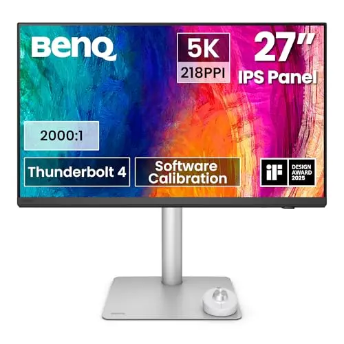 BenQ PD2730S 27-inch 5K Mac Monitor for designers with Thunderbolt 4