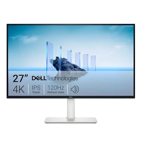 Dell 27-inch 4K 120Hz monitor with AMD FreeSync for editing