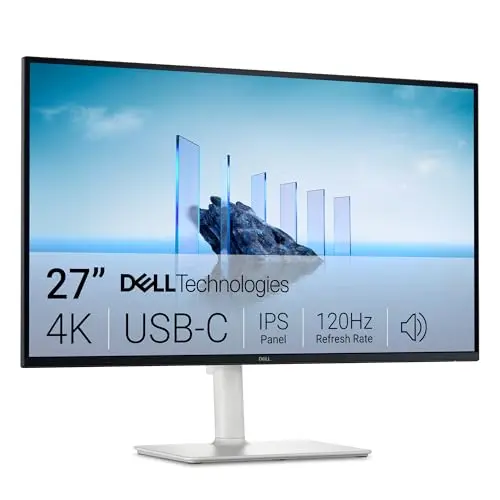 Dell 27-inch 4K USB-C monitor in Ash White