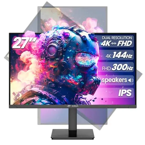 CRUA 27-inch gaming monitor with dual-mode display