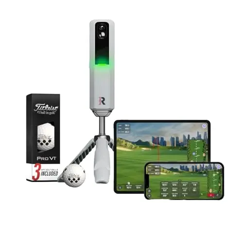 Rapsodo MLM2PRO Golf Launch Monitor on a tripod outdoors