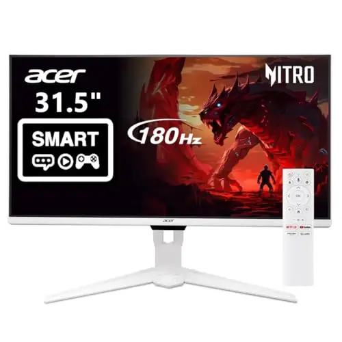 Acer Nitro 31.5-inch flat gaming smart monitor with Google TV interface