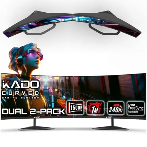 Kado 24.5-inch 240Hz Dual Monitor Setup for competitive esports