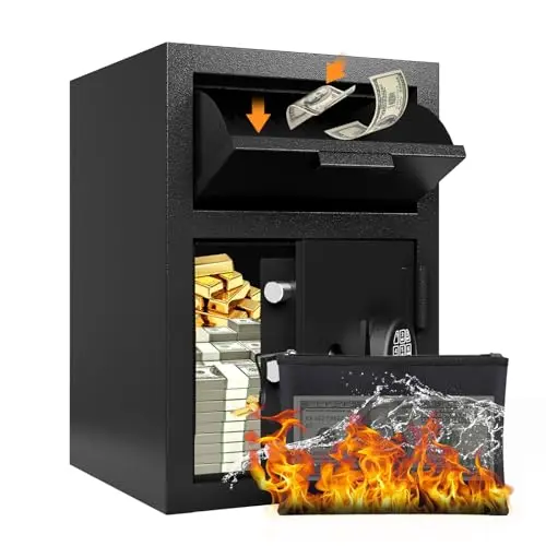 Xyvaly 2.6 cubic foot fireproof drop safe with digital keypad