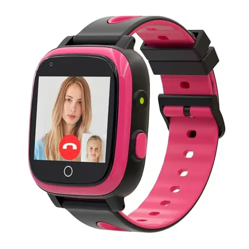 AIWIEP kids smart watch for girls with a floral strap