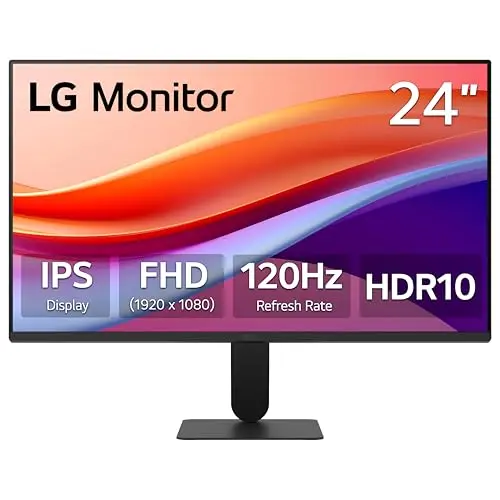 LG 24-inch borderless IPS computer monitor