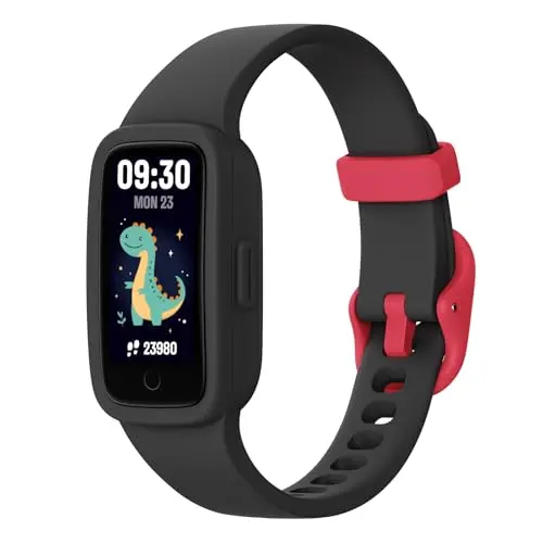 BIGGERFIVE Vigor 3 Kids Fitness Tracker Watch with AMOLED screen on a wrist