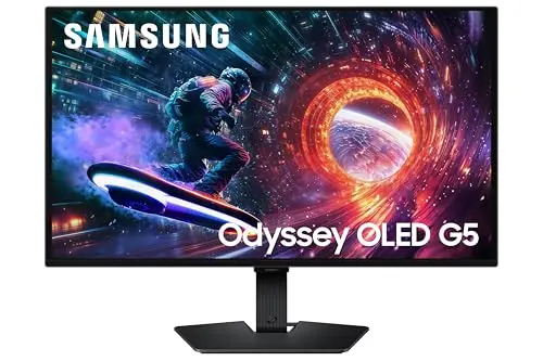 Samsung 27-inch OLED gaming monitor with incredibly deep blacks and vibrant colors