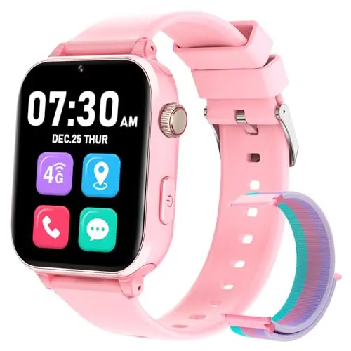 Xipax Kids Smartwatch in pink with a colorful display